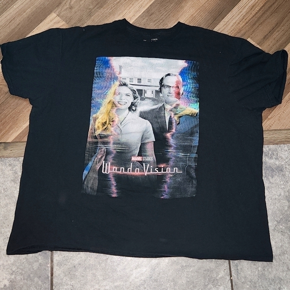 Marvel Wanda Vision Black T-SHIRT Size 2X